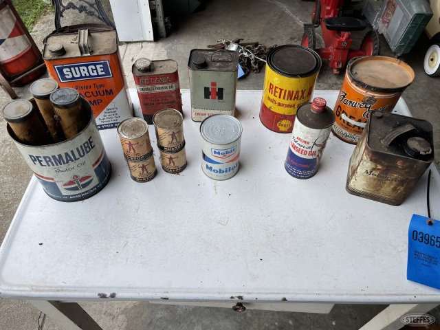 vintage oil cans